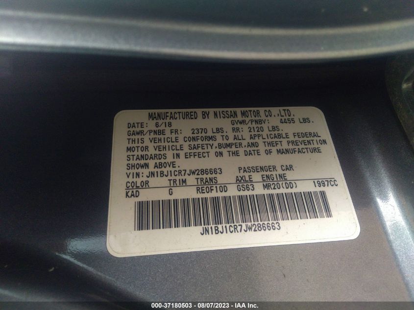 2018 NISSAN ROGUE SPORT SV - JN1BJ1CR7JW286663