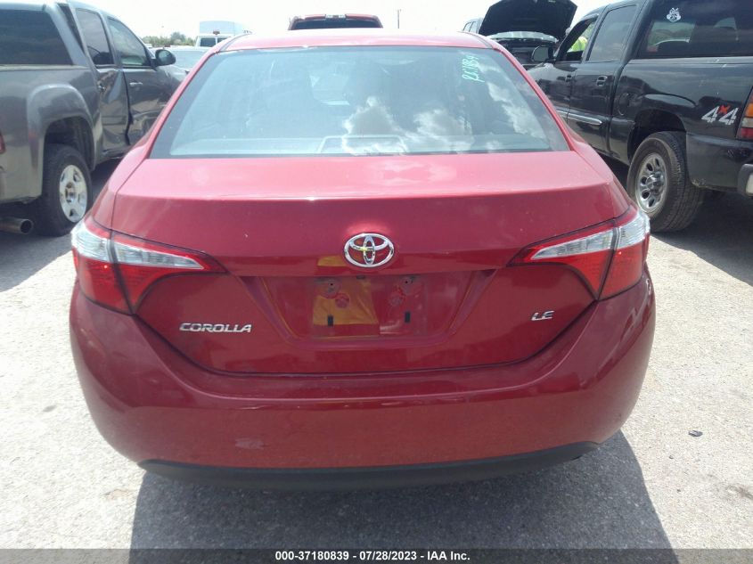 2016 TOYOTA COROLLA L/LE/S/S PLUS/LE PLUS - 5YFBURHE6GP504991