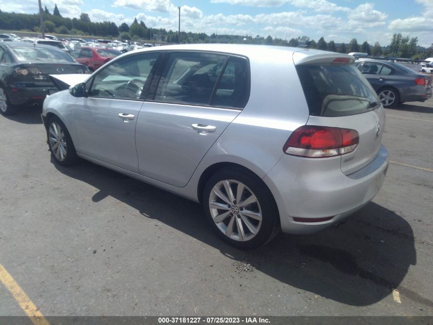 2013 VOLKSWAGEN GOLF TDI W/SUNROOF & NAV - WVWNM7AJ7DW056515