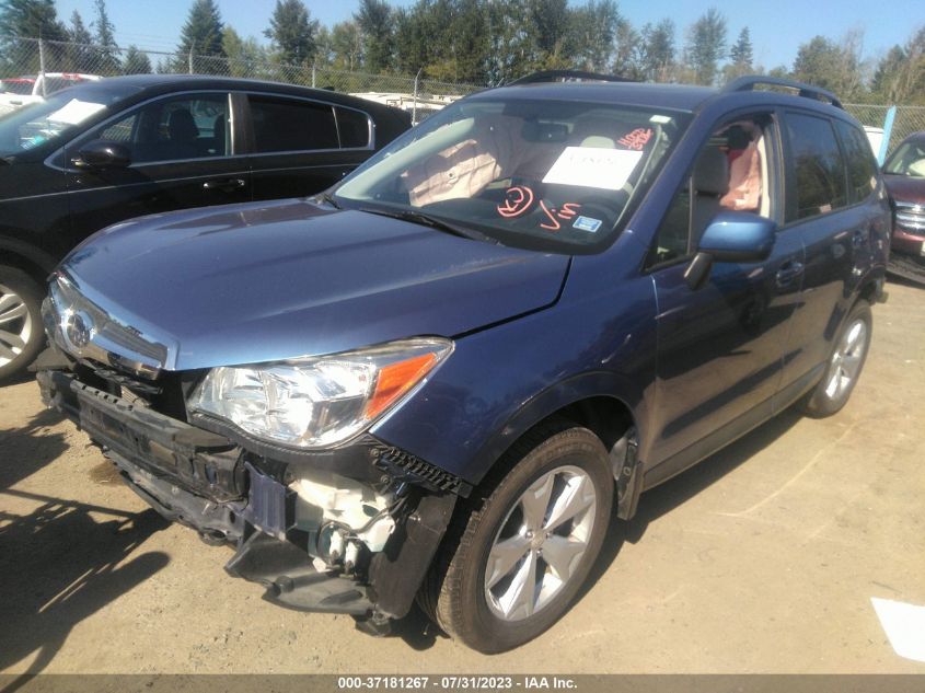 2016 SUBARU FORESTER 2.5I PREMIUM - JF2SJADC2GH456837