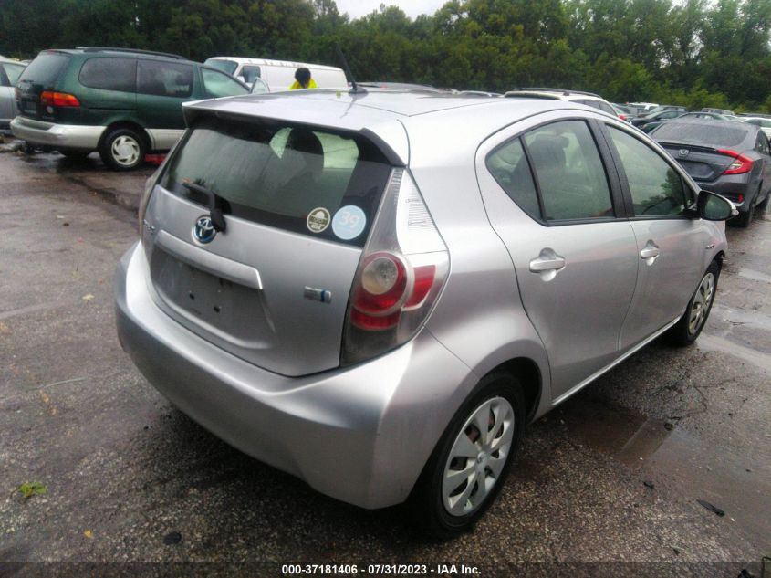 2013 TOYOTA PRIUS C ONE/TWO/THREE/FOUR - JTDKDTB37D1052473