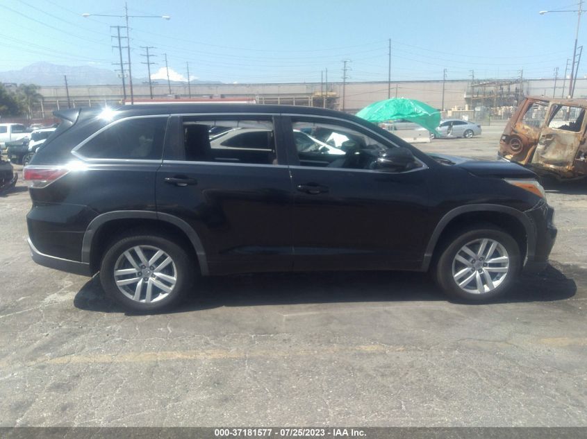 2015 TOYOTA HIGHLANDER LE - 5TDZARFH8FS016197