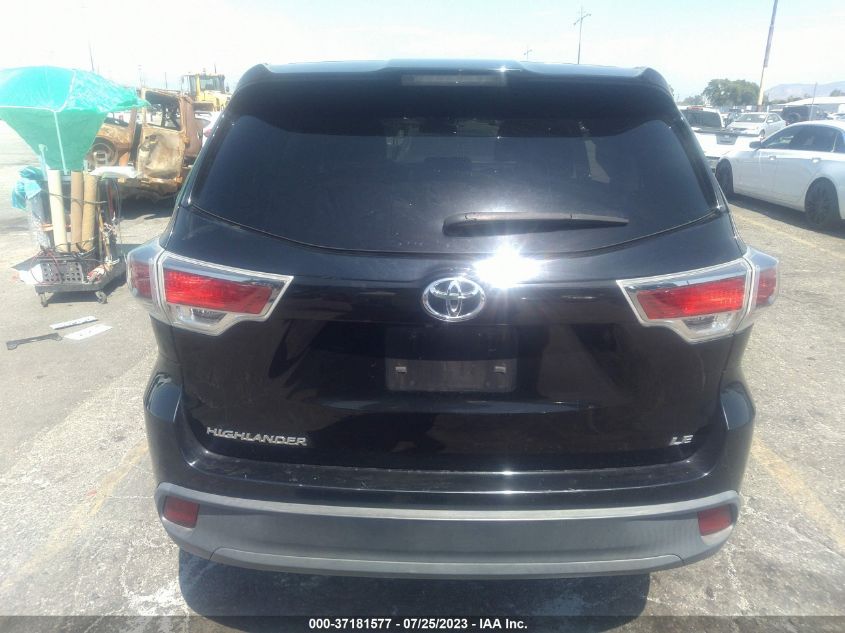 2015 TOYOTA HIGHLANDER LE - 5TDZARFH8FS016197