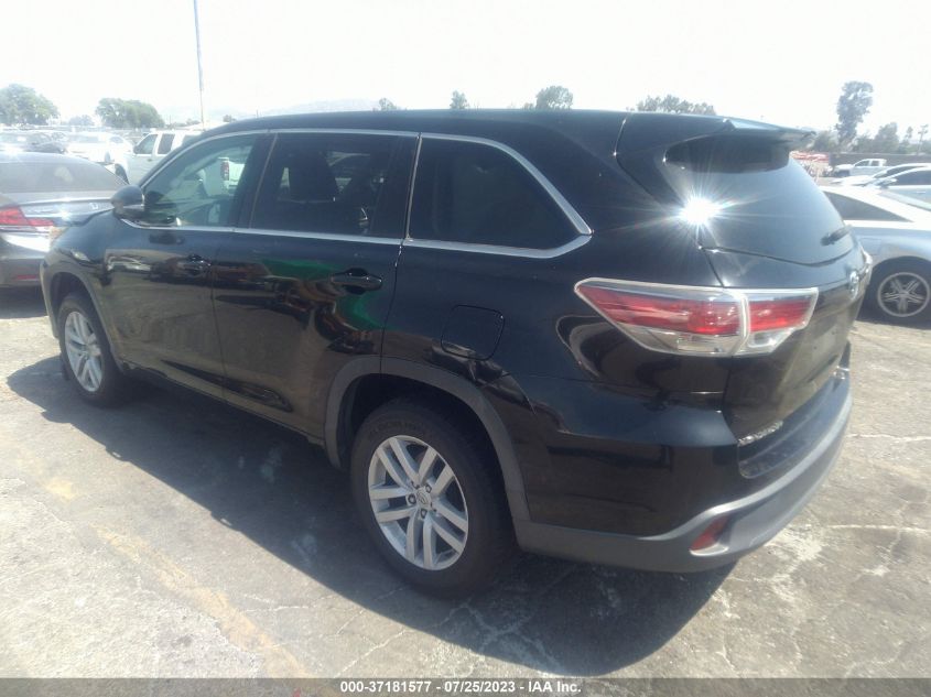 2015 TOYOTA HIGHLANDER LE - 5TDZARFH8FS016197
