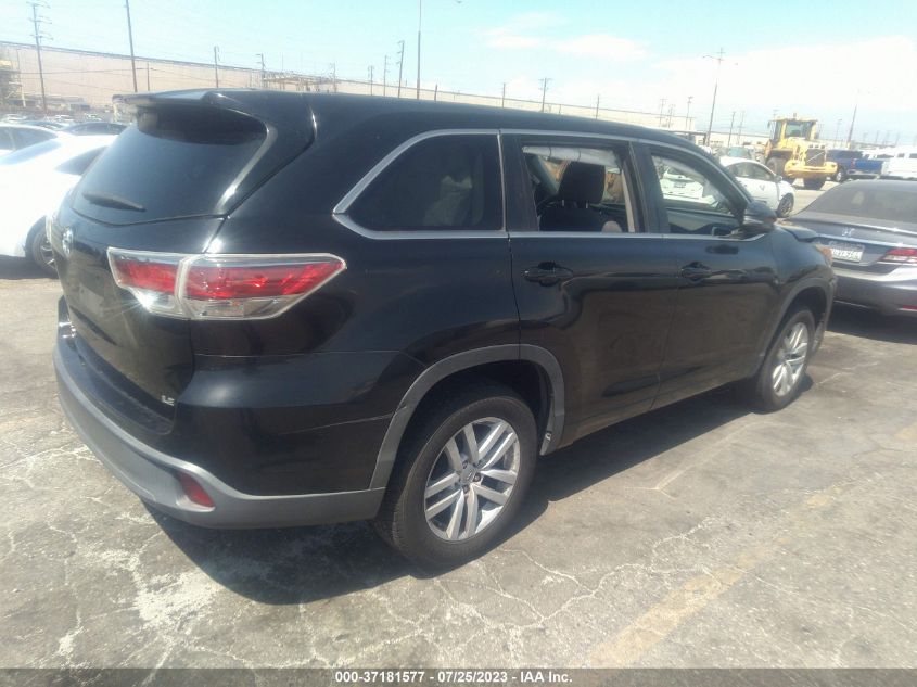 2015 TOYOTA HIGHLANDER LE - 5TDZARFH8FS016197