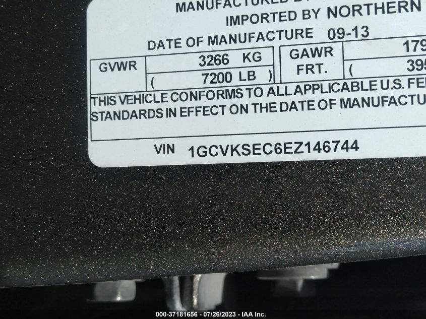 2014 CHEVROLET SILVERADO 1500 LTZ - 1GCVKSEC6EZ146744