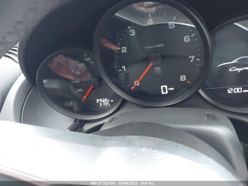 2019 PORSCHE 718 CAYMAN WP0AA2A80KS260083
