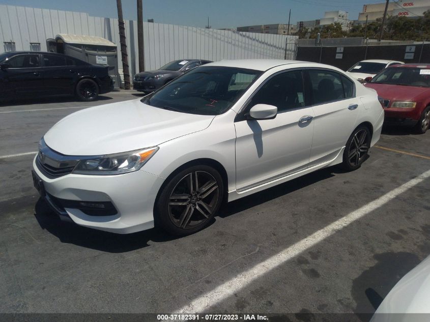 2017 HONDA ACCORD SEDAN SPORT - 1HGCR2F5XHA290188