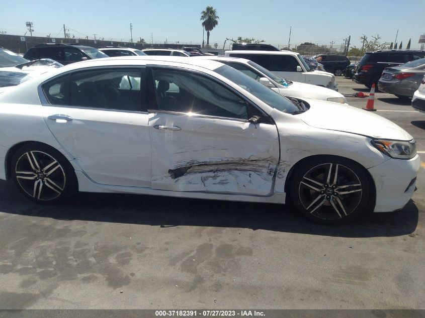 2017 HONDA ACCORD SEDAN SPORT - 1HGCR2F5XHA290188