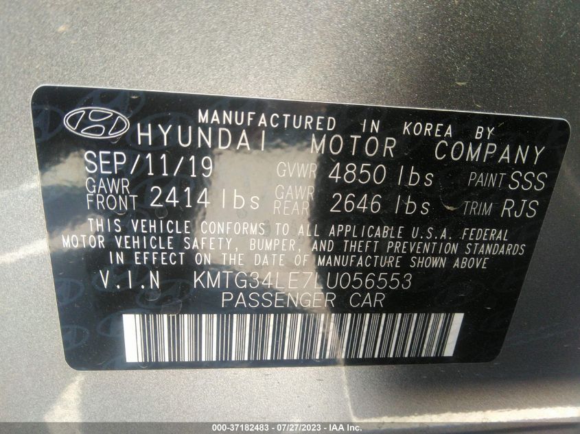 2020 GENESIS G70 3.3T - KMTG34LE7LU056553