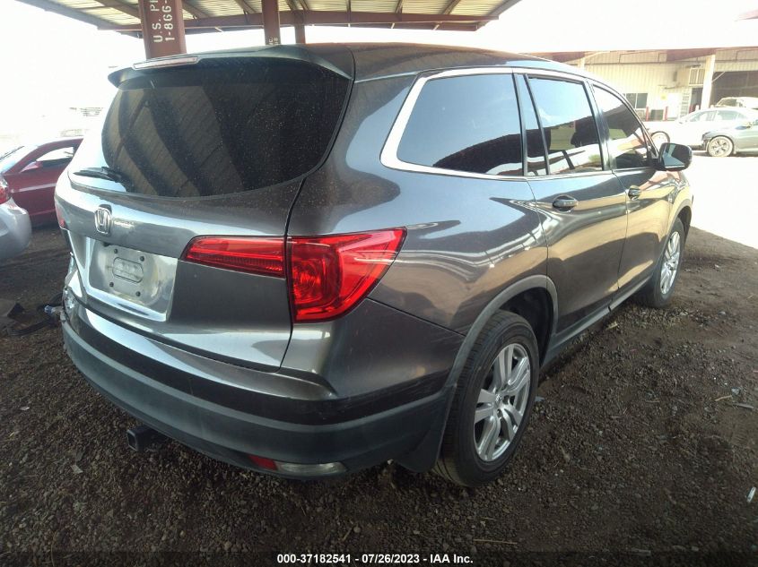 2017 HONDA PILOT LX - 5FNYF5H16HB007947