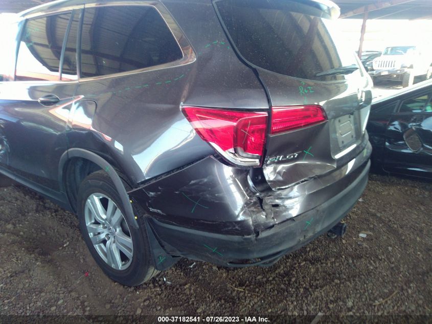 2017 HONDA PILOT LX - 5FNYF5H16HB007947