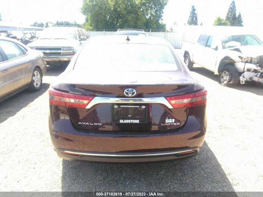 2016 TOYOTA AVALON HYBRID XLE PREMIUM/LIMITED 4T1BD1EB4GU048810