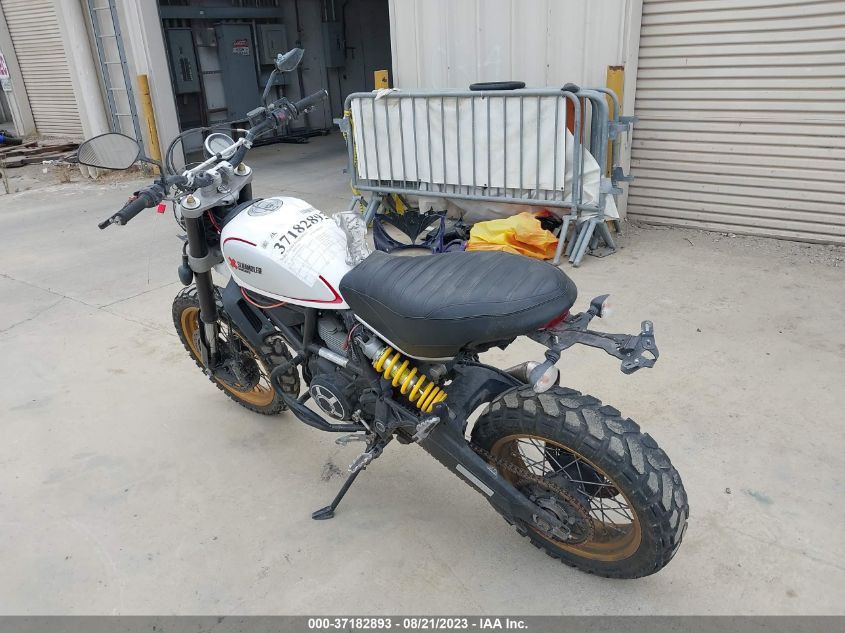 2017 DUCATI SCRAMBLER DESERT SLED ZDMKAFBM5HB001111