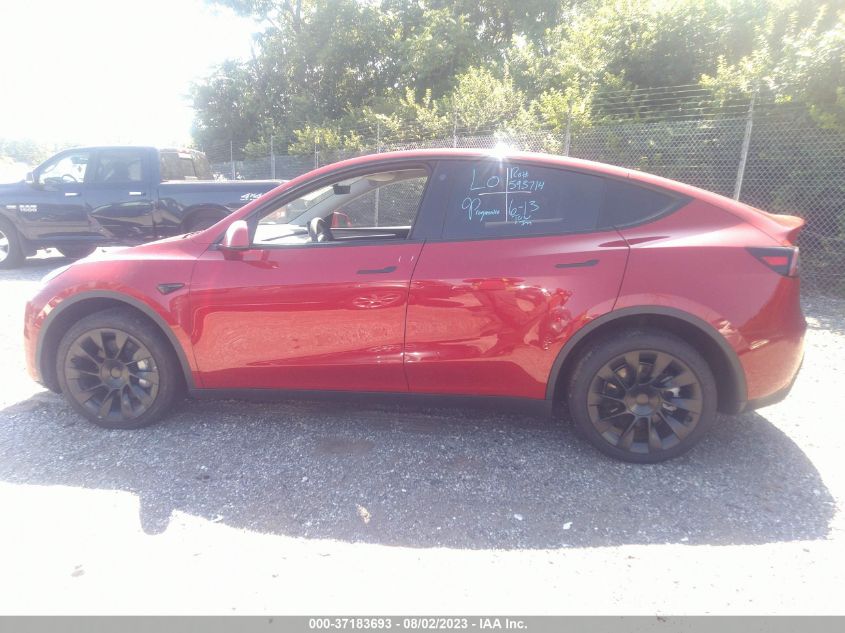 2023 TESLA MODEL Y LONG RANGE - 7SAYGDEE3PA079427