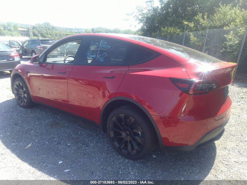 2023 TESLA MODEL Y LONG RANGE - 7SAYGDEE3PA079427