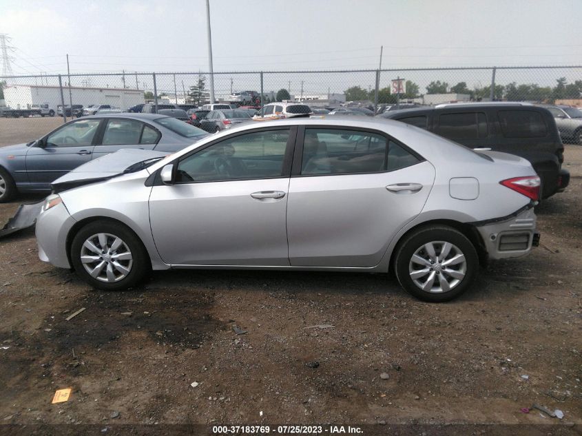 2014 TOYOTA COROLLA L/LE/S/S PLUS/LE PLUS - 5YFBURHE5EP014538