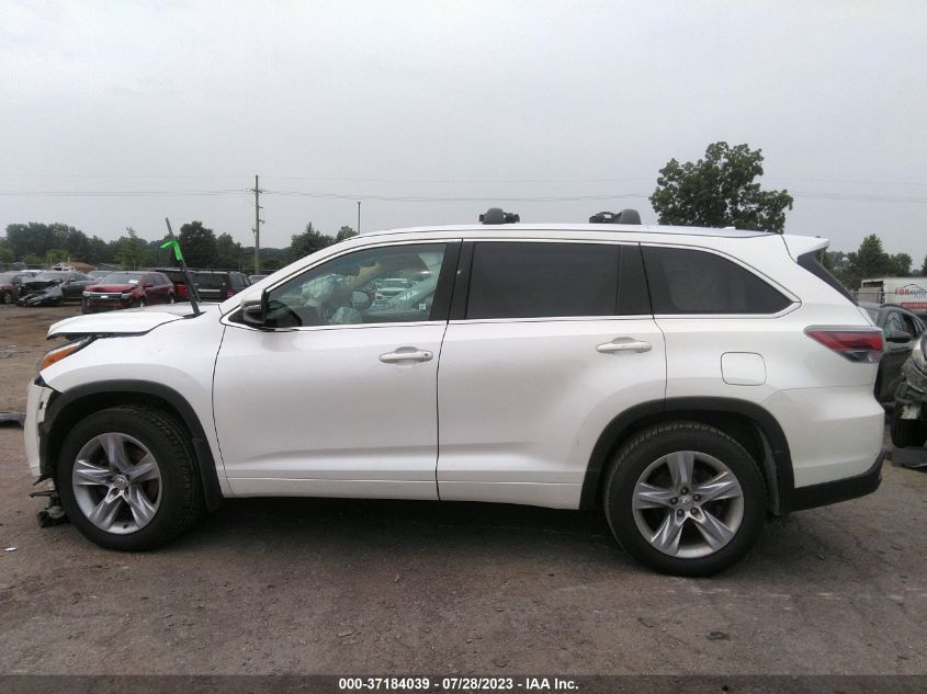 2015 TOYOTA HIGHLANDER LIMITED/LTD PLATINUM - 5TDDKRFH1FS130999