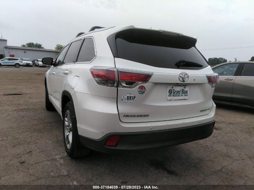 2015 TOYOTA HIGHLANDER LIMITED/LTD PLATINUM - 5TDDKRFH1FS130999