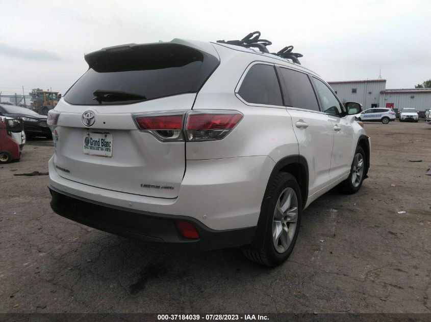 2015 TOYOTA HIGHLANDER LIMITED/LTD PLATINUM - 5TDDKRFH1FS130999