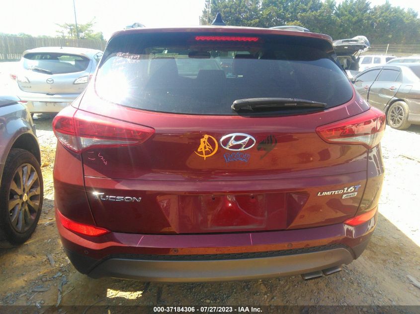 2016 HYUNDAI TUCSON LIMITED - KM8J3CA27GU087505