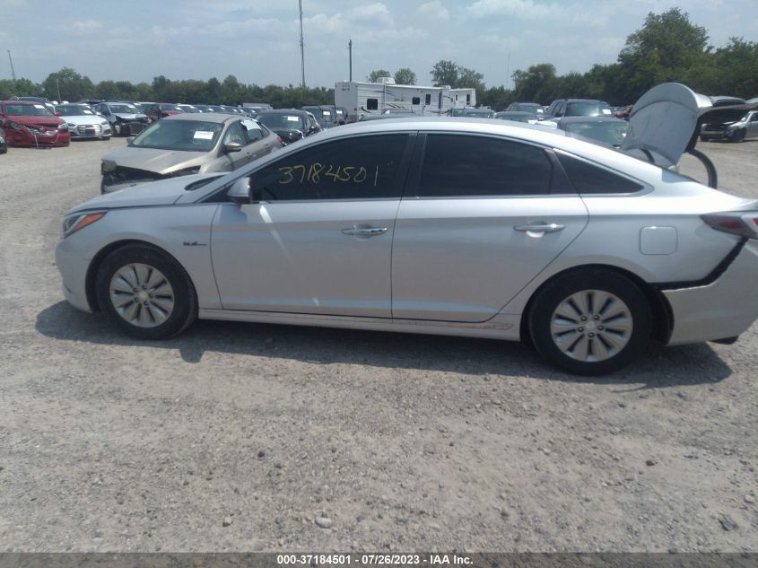 2016 HYUNDAI SONATA HYBRID SE - KMHE24L11GA016512
