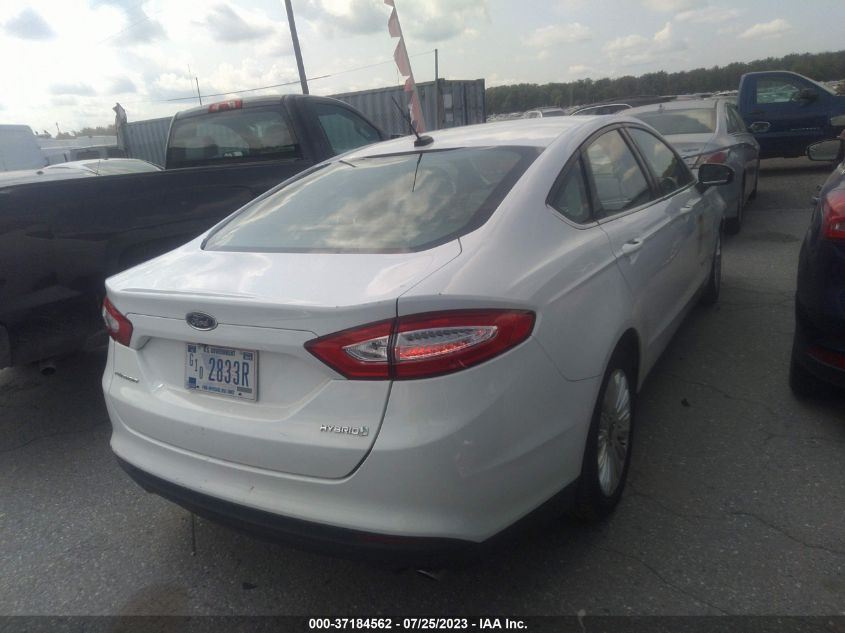 2016 FORD FUSION S HYBRID - 3FA6P0UU5GR203386