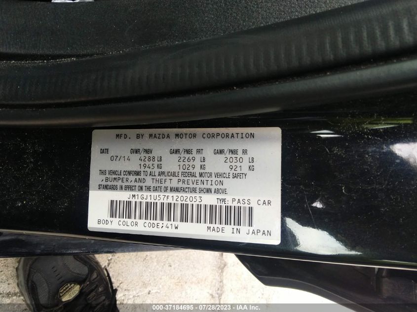 2015 MAZDA MAZDA6 I SPORT - JM1GJ1U57F1202053