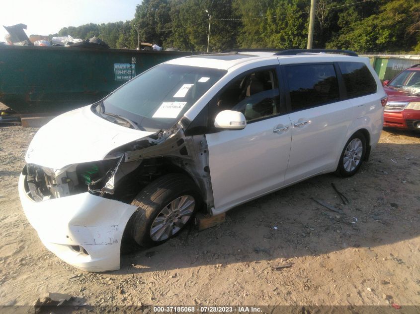2015 TOYOTA SIENNA XLE/LIMITED - 5TDYK3DC3FS652944