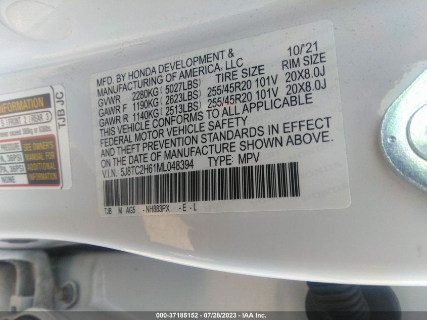 2021 ACURA RDX A-SPEC - 5J8TC2H61ML048394