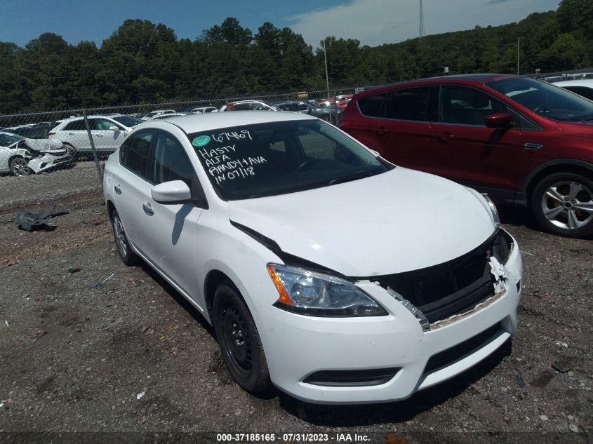 2015 NISSAN SENTRA S/SV/SR/SL - 3N1AB7AP3FL681899