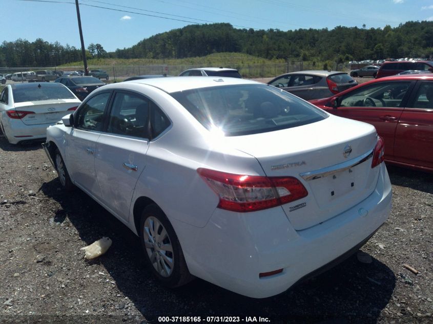 2015 NISSAN SENTRA S/SV/SR/SL - 3N1AB7AP3FL681899