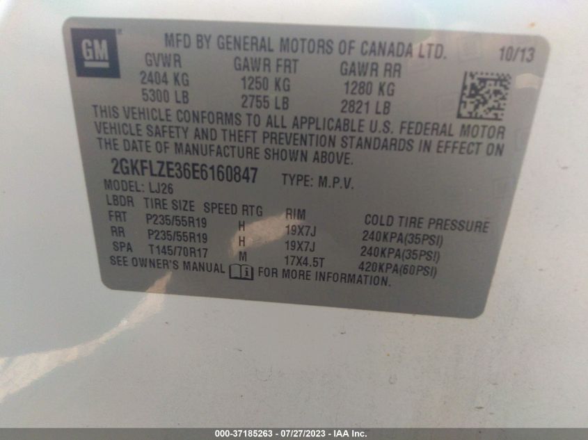 2014 GMC TERRAIN DENALI - 2GKFLZE36E6160847