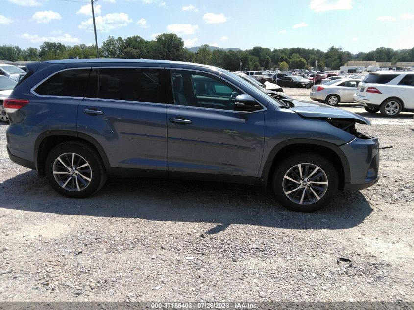 2019 TOYOTA HIGHLANDER XLE - 5TDJZRFH2KS998616