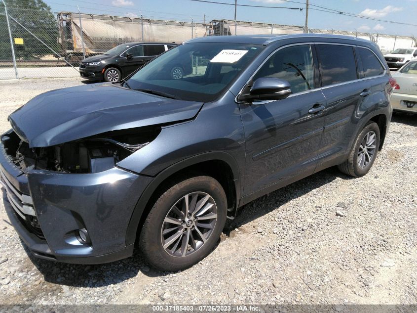 2019 TOYOTA HIGHLANDER XLE - 5TDJZRFH2KS998616