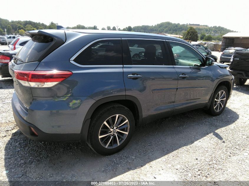 2019 TOYOTA HIGHLANDER XLE - 5TDJZRFH2KS998616
