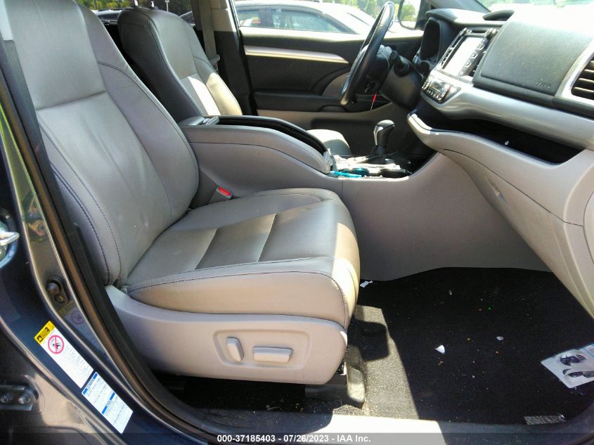 2019 TOYOTA HIGHLANDER XLE - 5TDJZRFH2KS998616
