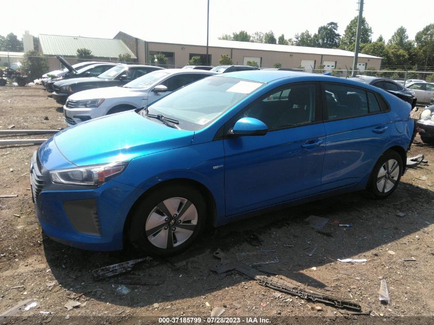 2017 HYUNDAI IONIQ HYBRID BLUE - KMHC65LC8HU024027
