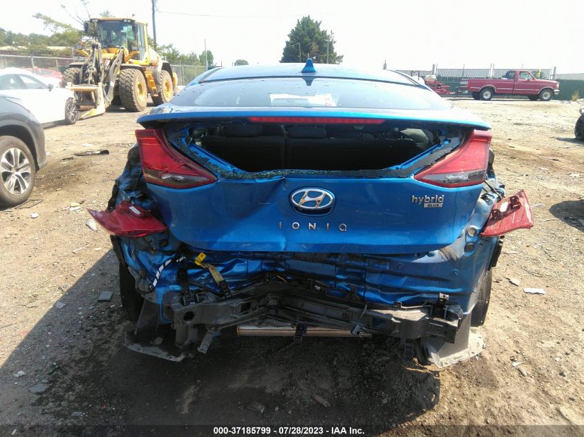 2017 HYUNDAI IONIQ HYBRID BLUE - KMHC65LC8HU024027