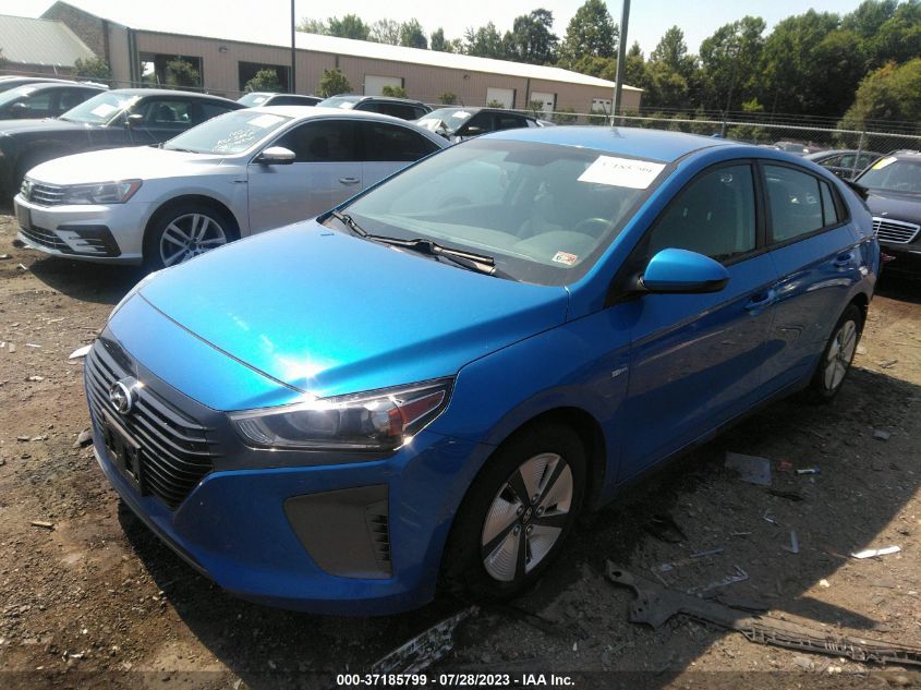 2017 HYUNDAI IONIQ HYBRID BLUE - KMHC65LC8HU024027