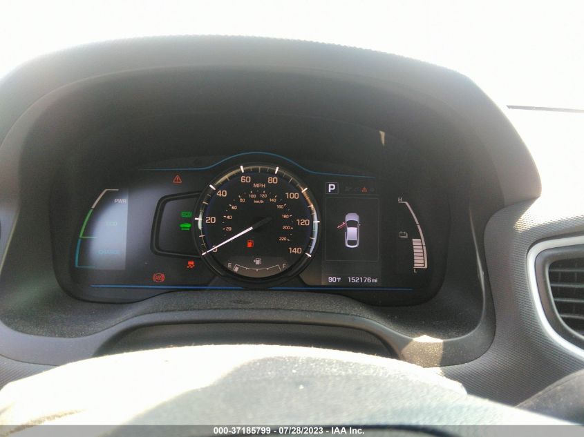 2017 HYUNDAI IONIQ HYBRID BLUE - KMHC65LC8HU024027