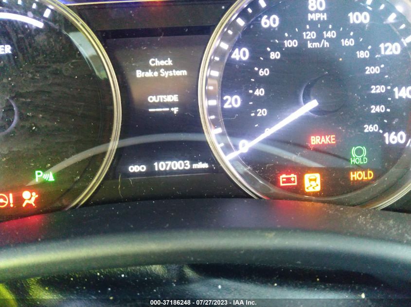 2013 LEXUS GS 450H HYBRID JTHBS1BL1D5002251