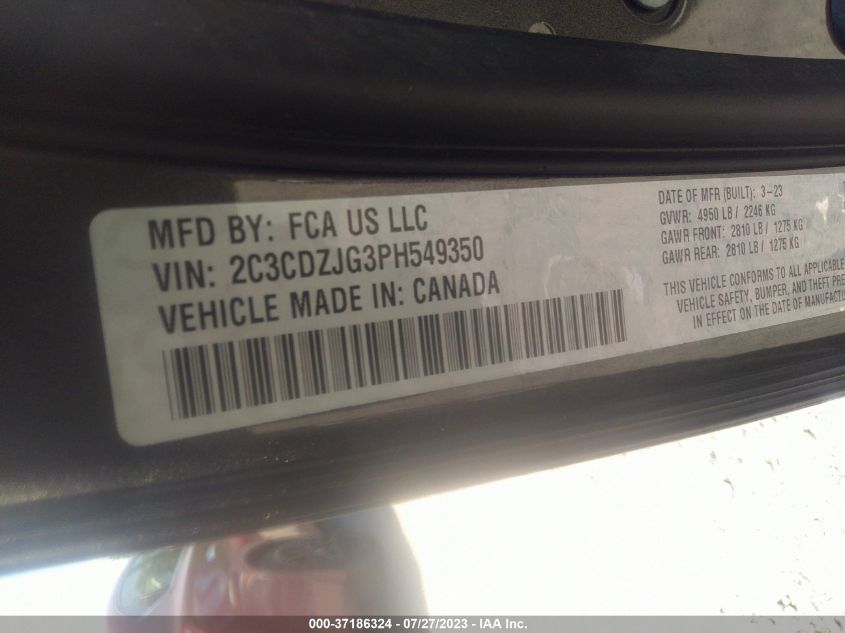 2023 DODGE CHALLENGER GT - 2C3CDZJG3PH549350