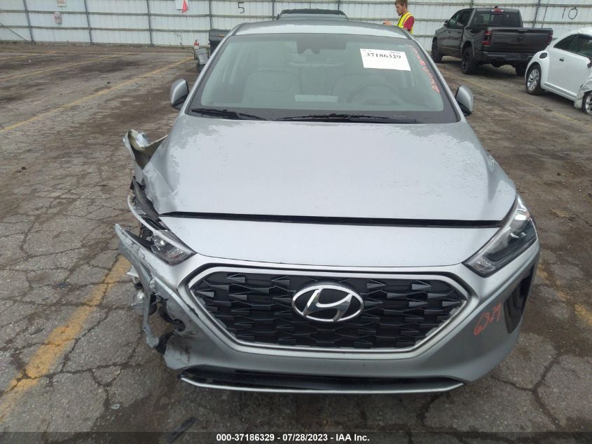 2022 HYUNDAI IONIQ HYBRID BLUE - KMHC65LCXNU274350