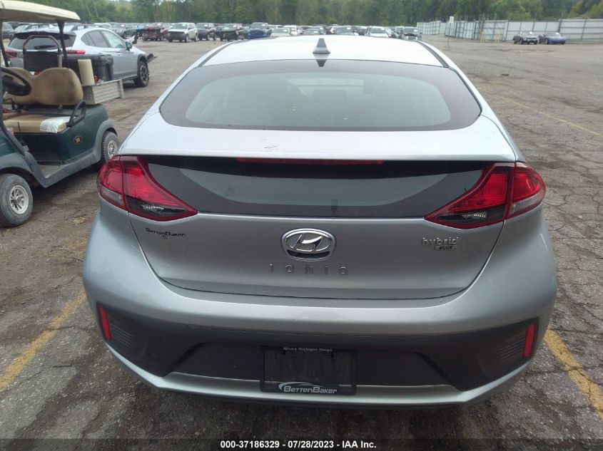 2022 HYUNDAI IONIQ HYBRID BLUE - KMHC65LCXNU274350