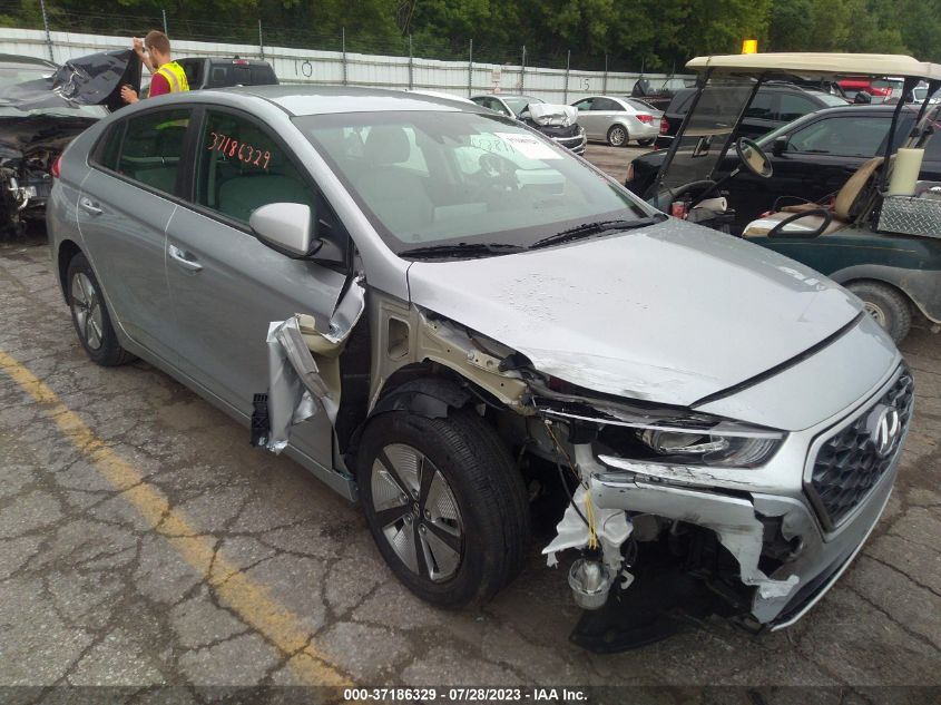2022 HYUNDAI IONIQ HYBRID BLUE - KMHC65LCXNU274350