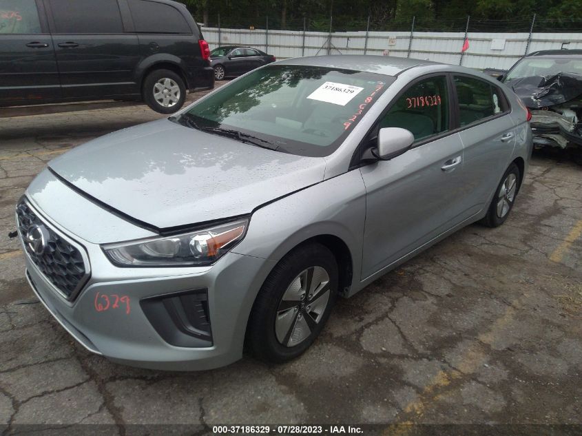 2022 HYUNDAI IONIQ HYBRID BLUE - KMHC65LCXNU274350