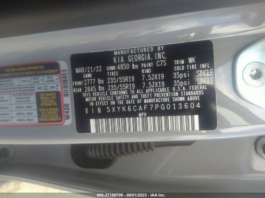 2023 KIA SPORTAGE X-LINE - 5XYK6CAF7PG013604