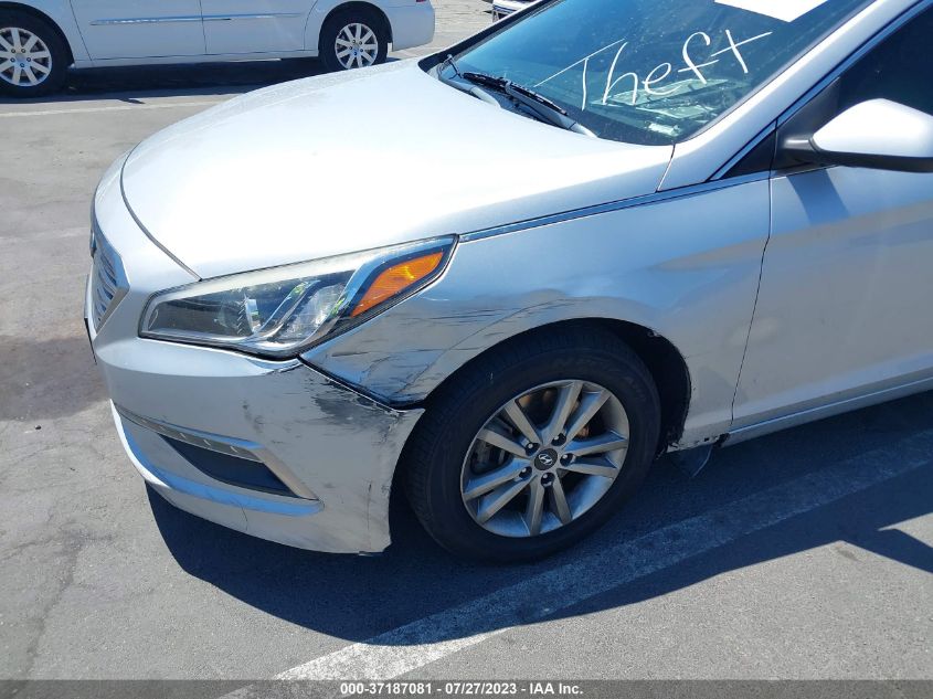 2015 HYUNDAI SONATA 2.4L SE - 5NPE24AF0FH194082