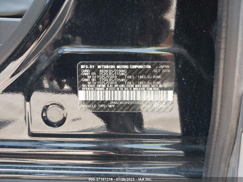 2017 MITSUBISHI OUTLANDER SE/SEL - JA4AZ3A31HZ012762